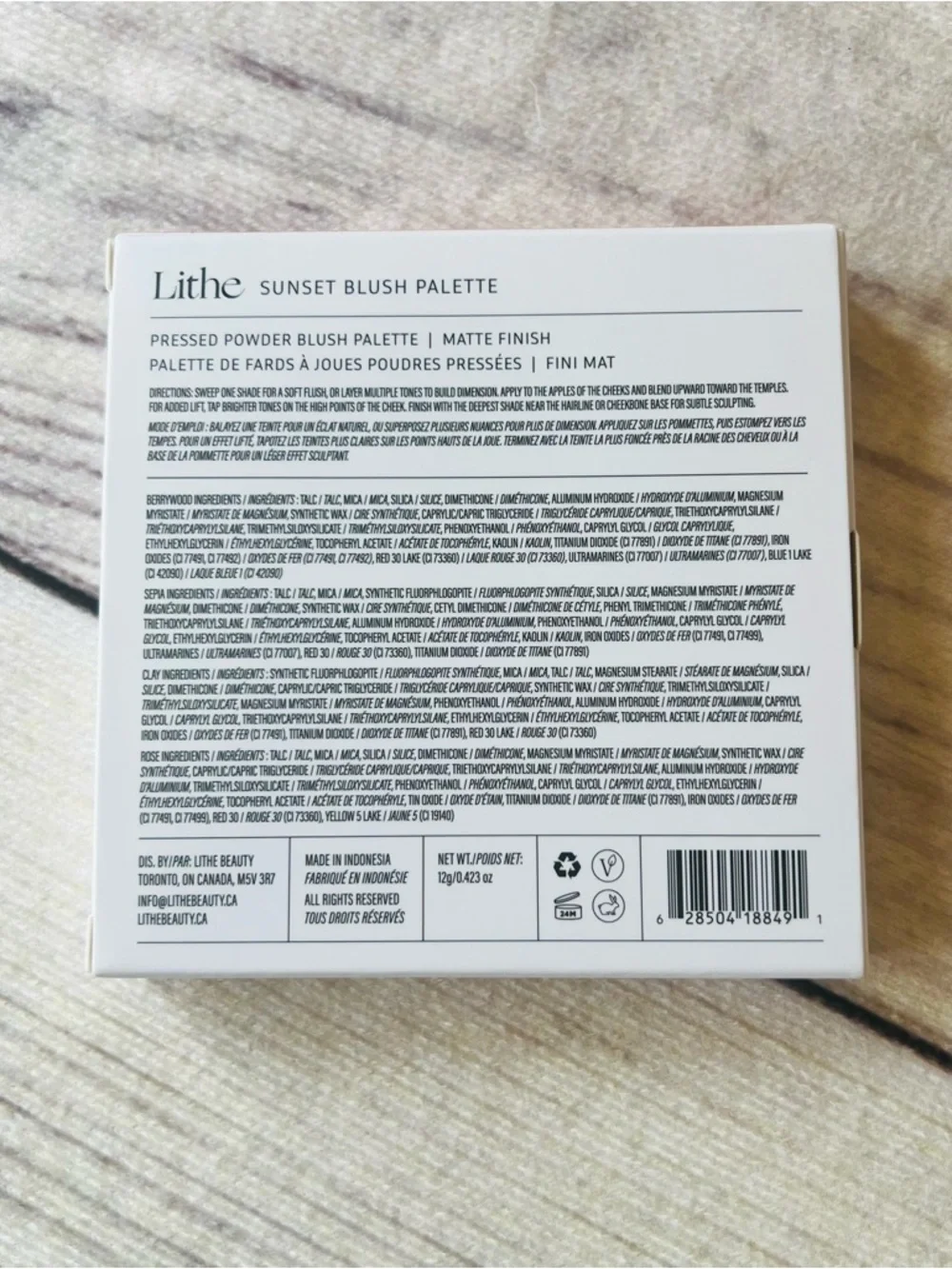 Lithe Sunset Blush Palette